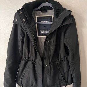 Abercrombie & Fitch  Black All-Season Weather Warrior Jacket